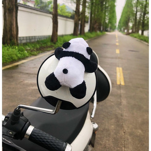 Little Green Dinosaur Car Pendant Rearview Mirror Decoration Panda Motorcycle Battery Car Cute Creative Car Ornaments