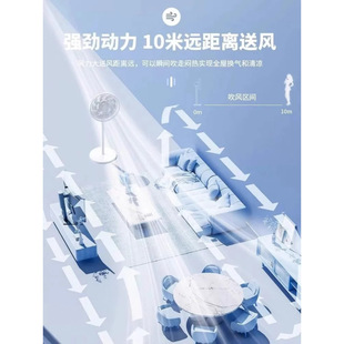 Electric Fan Intelligent First-Class Dc Household Floor Fan Wind New Air Conditioner Air Circulation Fan Cooling Large