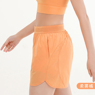 New Anti-light Sports Hot Pants Fake Two-piece Quick-drying Breathable Running Shorts Yoga Clothes Fitness Casual Pants Summer