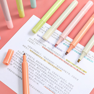 Eye color soft head half sugar highlighter set marker pen office supplies student brush art watercolor pen wholesale