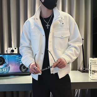 High-grade Sense Jacket Men's Korean Style Fashionable Casual Men's Clothes 2024 New Spring and Autumn Fashionable Brand Plankton Handsome Jacket