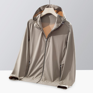 Ice Silk Sun Protection Clothing Women's Couple Sun Protection Clothing Men's Hooded Breathable Jacket UV Protection UPF50 Outdoor Skin Clothing