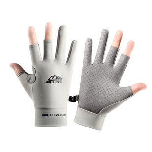Fishing Gloves Men's Summer Thin Anti-slip Anti-stab Dew Special for Sea Fishing