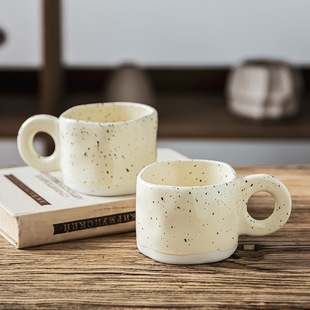 Splash Ink Ceramic Mug Hand Kneading Coffee Cup Household Cute Water Cup High Color Value Cup Wholesale Office Tea Cup