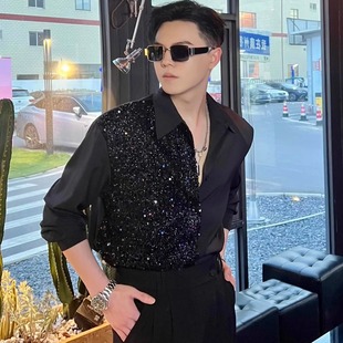 2025 Spring and Summer New High-End Niche Long-Sleeved Shirts for Men, Fashionable Korean Style Trendyy Handsome Versatile Shirts
