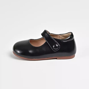 Zhongwei 235-30 girls' Spring and Autumn New genuine leather soft bottom baby shoes retro simple princess shoes