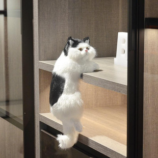Free shipping wholesale generation cat pet home ornaments cross-border wedding handicrafts creative TV cat hanging cat
