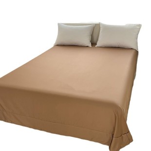 Class a 60S Long-Staple Cotton Bed Pure Cotton 100 Cotton Satin Quilt Pure Color Summer Single Pillowcase Three-Piece Set