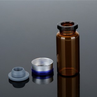 Factory spot penicillin bottle butyl rubber stopper control bayonet glass test bottle penicillin pull tube freeze-dried powder bottle