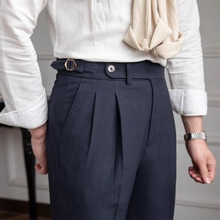 Business Casual Trousers Men's Casual Pants Summer 2024 New Commuter Retro All-match Niche Trendy Pants