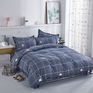 [skin-friendly quilt cover quilt cover pillowcase] quilt cover single-piece quilt cover bedding autumn and winter 1.8 quilt cover room