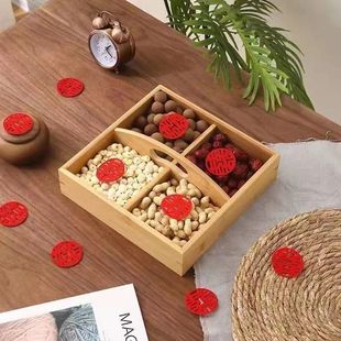 Dried Fruit Box High-end Living Room Snack Nut Storage Box Engagement Ornaments Candy Melon Sseeds Early Childhood Dried Fruit Plate