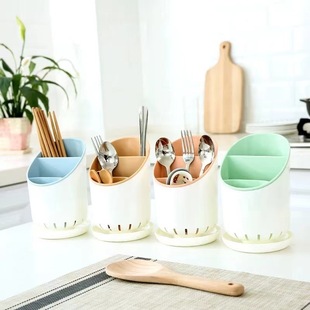 Plastic draining chopsticks holder household creative chopsticks cage kitchen knife fork spoon tableware storage rack storage box chopsticks