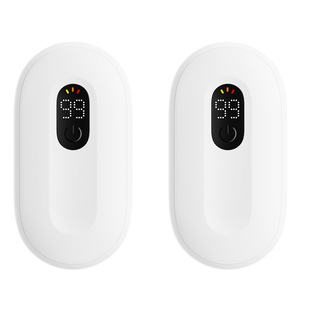 New hand warmer double-sided heating USB separate magnetic suction intelligent digital display three-speed adjustable temperature warm baby
