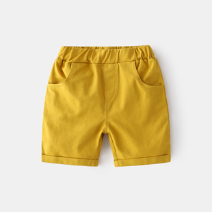 2023 Summer New Children's Five-point Pants Comfortable Soft Casual Pants Korean Fashionable Mid-waist Pants for Children