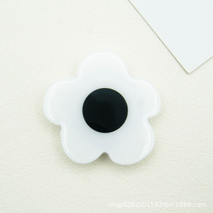 Korean ins Cute Pure Color 5-petal Flower Glue Airbag Holder Lazy Desktop Foldableing Telescopic Mobile Phone Acrylic
