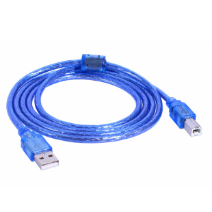 Cross-border White background map USB2.0 printing line electric piano data line USB Display connection line 1.5 meters A to B Port