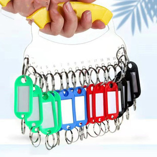 Metal key ring dormitory hotel key plate manufacturers wholesale key plate classification management key ring key card string
