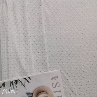 New Style ~ GooD Quality 40D Polyester Ammonia Mesh Square Flocking Cross Polka Dot Silver PowDer Non-removable Bottoming Shirt anD Other Fabrics