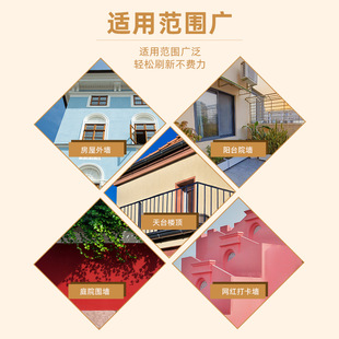 high quality exterior wall latex paint waterproof sunscreen exterior wall paint household outdoor mildew villa color change self-brushing paint