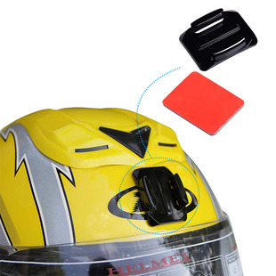 Заводской штифт GoPro аксессуары для спортивной камеры Шлем доска для серфинга плоское изогнутое основание/3 м клей прочный двусторонний клей