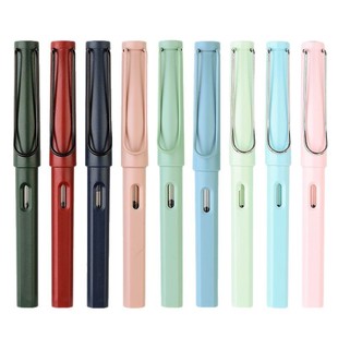 Wholesale Macaron Morandi Color Pen Students Practice Calligraphy with E-Pointed EF-Pointed Ink Sac Ink Pen