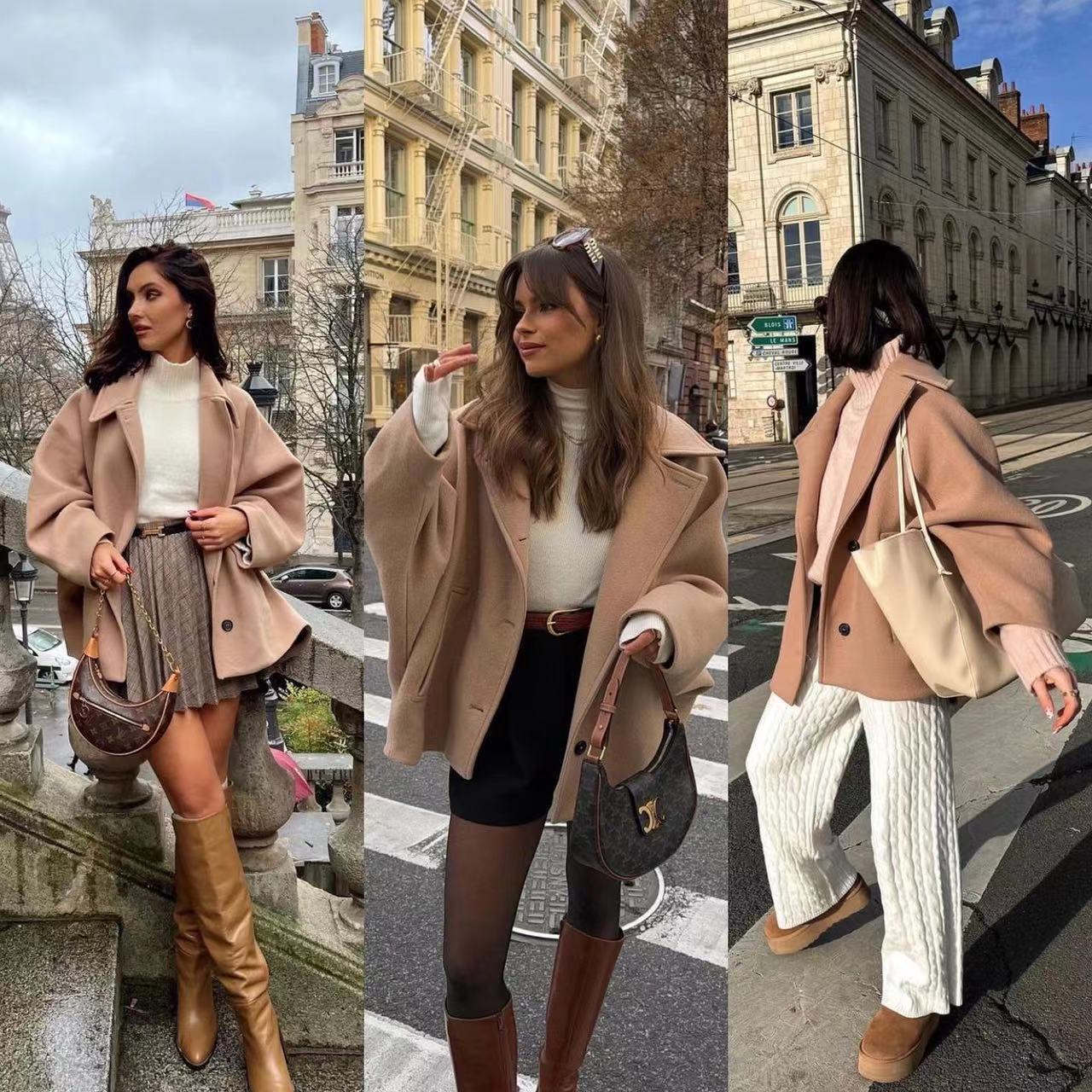 2025 European and American Winter New Style Comfortable and Stylish Lapel Long-Sleeve Single-Breasted Loose Fur Coat for Women