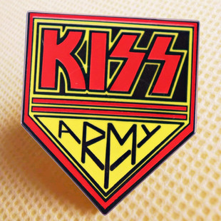 KISS армия поцелуй Группа брошь рок группа Метал Музыка панк стиль эмаль металлический рюкзак булавка