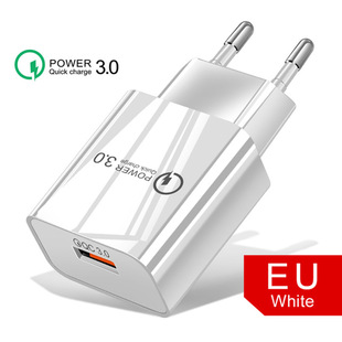 Qc3.0 зарядное устройство 5V3A Быстрая зарядка 18 Вт Европейское зарядное устройство для быстрой зарядки 3,0 адаптер питания для быстрой зарядки