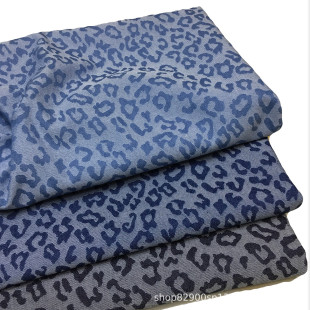 Оптовая Продажа с фабрики inWind Leopard Print модная окрашенная пряжа жаккардовая выстиранная джинсовая куртка одежда юбка брюки весенне-летняя ткань