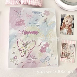 Оригинальная книга карт A5 Fantasy Butterfly Card Жесткая бумажная оболочка для хранения звезд