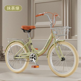Inflatable-free solid tire bicycle adult walking commuter male and female college student lightweight bicycle 20-24 inch