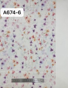 A674 Cotton Digital Printing Fabric Handmade Dress Home Clothes Shirt Kidsren's Clothing Fabric