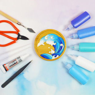 Non-heritage cloisonne cloisonne enamel painting handmade diy material tool tweezers scraper gold wire film adhesive silk glue