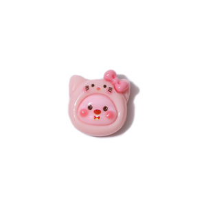 Cute mini cartoon doll face nail jewelry three-dimensional Beaver bear dog resin small accessories nail accessories wholesale