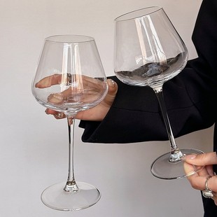 European Style Ins Light Luxury Big Belly Red Wine Glass Crystal Glass Goblet Wine Glass Large Burgundy Red Wine Glass