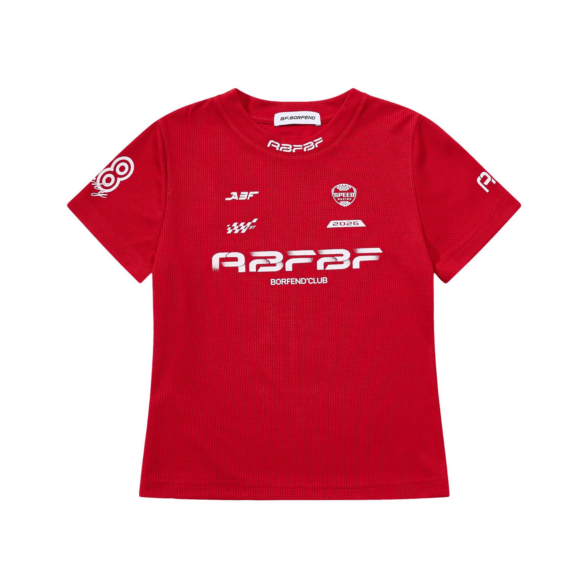 American-Style Letter Element Design, New Summer Style for Men and Women, Sports Short-Sleeved Tops with Letter Print on the Chest, Factory Direct Sale