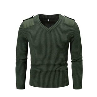 Paste Security Winter Outdoor Warm Sweater Unisex Woolen Sweater Cold-proof Crewneck Military Training Labor Protection Wind-proof Army