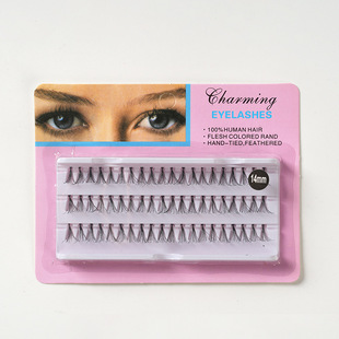 Planting chicken claw hair 5P hair single cluster grafted eyelash rootless segmented chicken claw hair false eyelash in stock wholesale