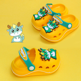 Wholesale Children Slippers Boys Beach Shoes Summer Baby Hole Shoes Home Girls Shoes Soft Sole Anti-slip Sandals
