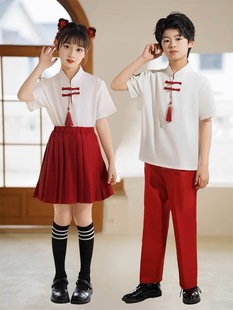 Children's June 1 Chorus Costume Poetry Recitation Chinese Style Hanfu Performance Costume Primary and Secondary School Students' Sports Meeting Class Costume