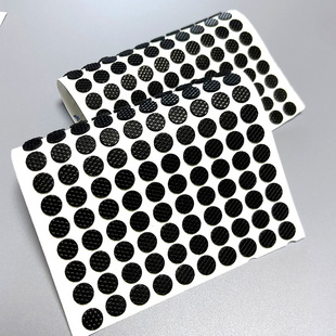 Shock-absorbing non-slip silicone foot pad self-adhesive wear-resistant black mesh silicone gasket table and chair non-slip rubber pad electronic gasket