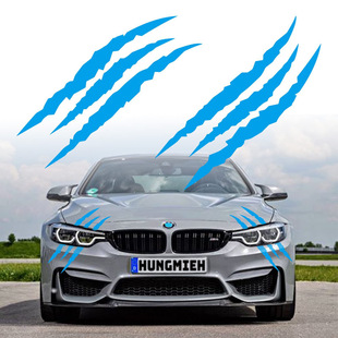 Amazon AliExpress Cross-border Foreign Trade Car Ghost Claw Car Sticker Claw Hood Headlight Decoration Sticker Light Eyebrow Sticker