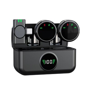 2024 new S5 wireless collar clip microphone magnetic button noise reduction tremolo radio microphone