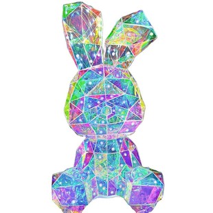 Laitao cross-border Valentine's Day luminous bear rabbit ornaments magic led lights atmosphere props decoration lights