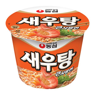 Korean Original Imported Nongshim Shin Ramen Mushroom Beef Flavor Ramen Bucket Bowl Noodles Instant Noodles Instant Noodles