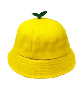 Small yellow hat kindergarten hat Primary School students cotton steel buckle hat l net hat ogo custody class cotton Yellow Children