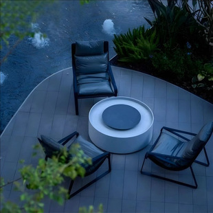 Outdoor Sofa Waterproof Sunscreen Courtyard Garden Minimalist Creative Sofa Chair Aluminum Alloy Stainless Steel Sofa Sales Department