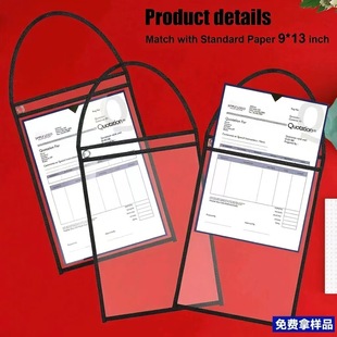 Wholesale Early Education Document Bag Bag Can Be Erased Repeatedly for Kindergarten Kidsren's Homework Guidance A4 Dry Erase Transparent Dry Erase Bag