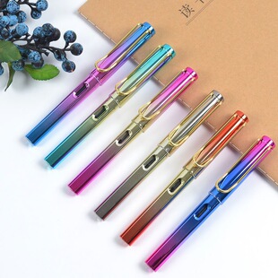 Красочная градиентная ручка 0,38 MMEF Pen Tip Студенты Позитивная осанка Письменная ручка Сменная чернильная сумка